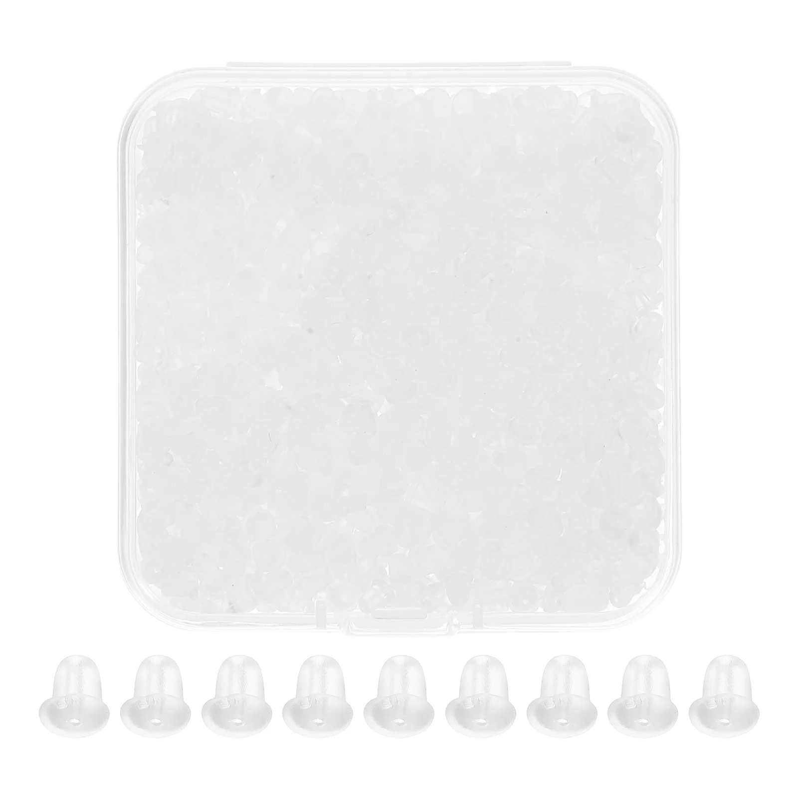 

1200pcs Silicone Anti-Drop Replacement Backs For Studs Heavy Earrings Support Making Supplies Diy Jewelry Findings