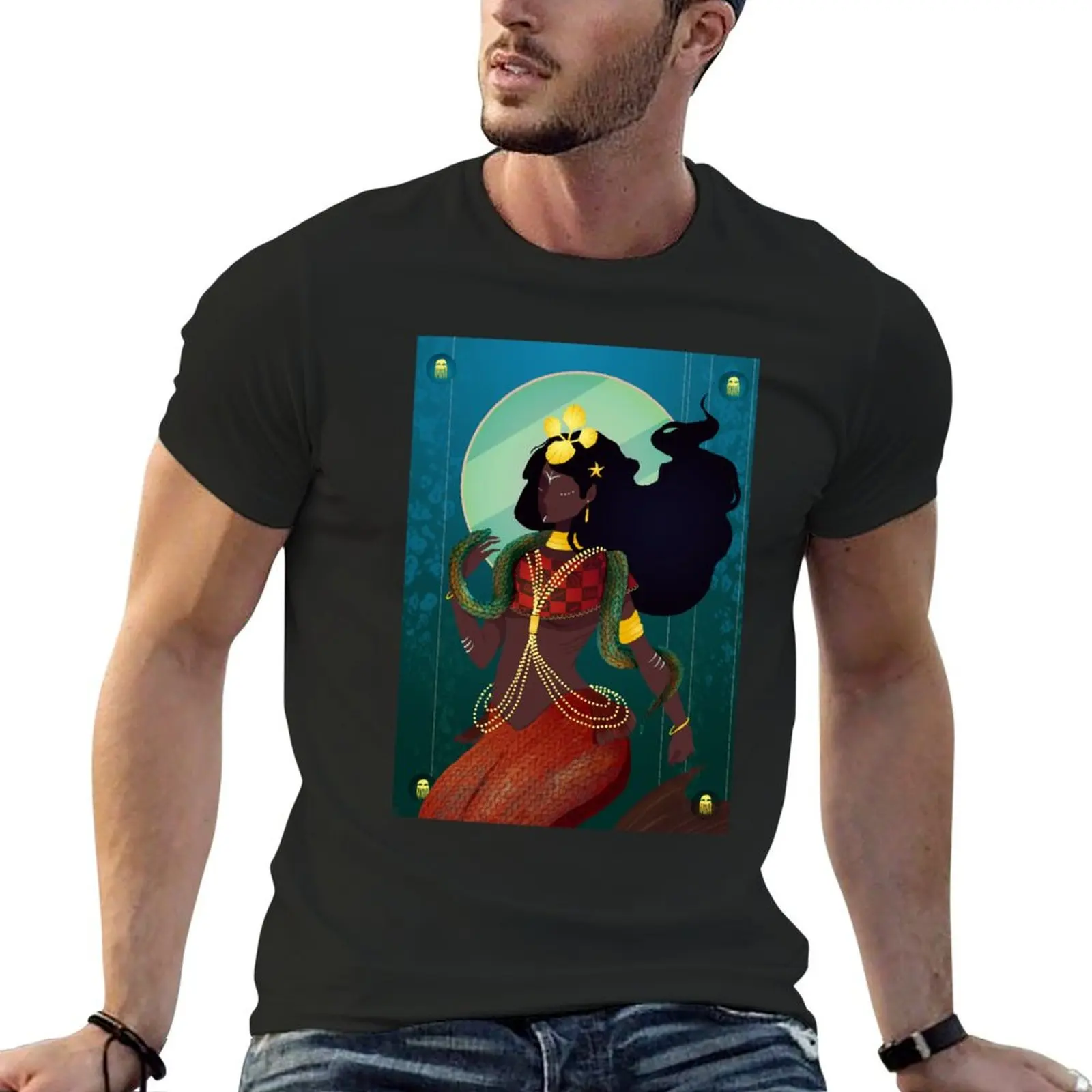 Mami Wata T-Shirt anime stuff baggy shirts anime t shirts hippie clothes mens graphic t-shirts pack