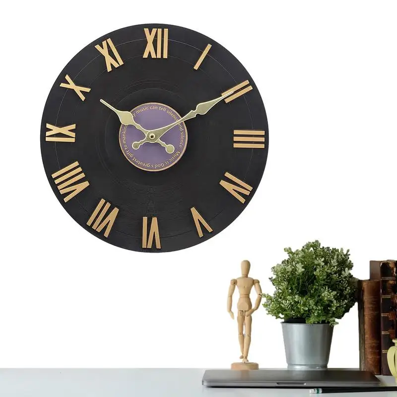 Waterproof Outdoor Clocks Roman Numeral Waterproof Clock Silent Round Clocks Easy To Read Decorative Clock For Kitchen Patio