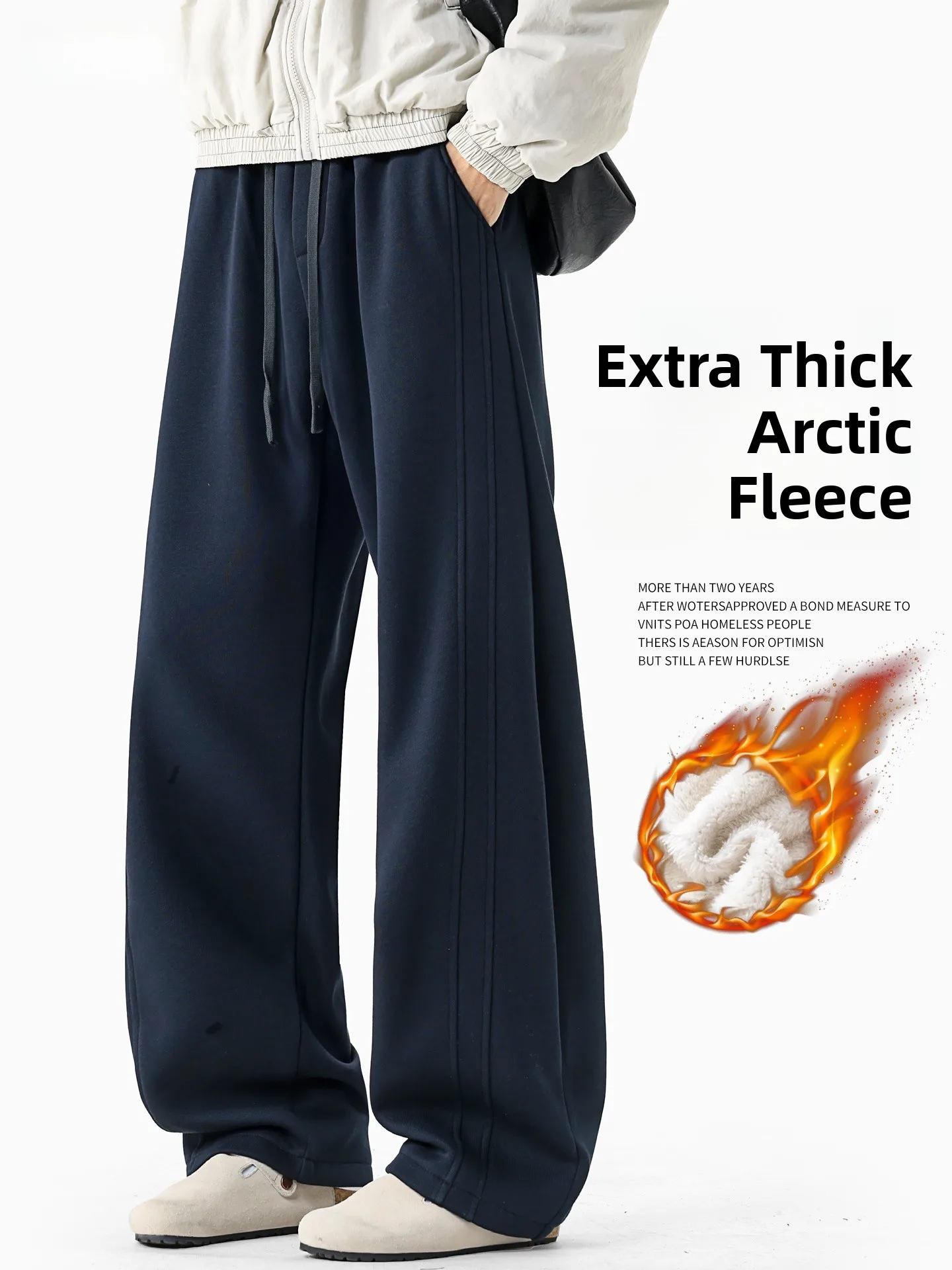 

Мужские зимние теплые водонепроницаемые брюки American Sle с изогнутым кроем, утепленные флисом, прямые штанины, из овечьего вельвета