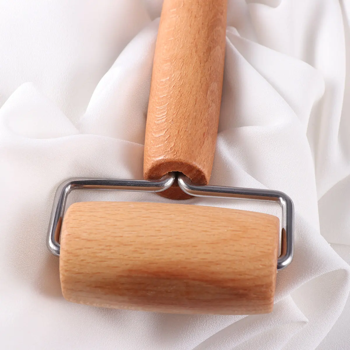 T Shape Wooden Rolling Pin For Baking Lightweight Nonstick Dough Easy To Clean Ravioli Tart Pastry Wood Rolling Pin