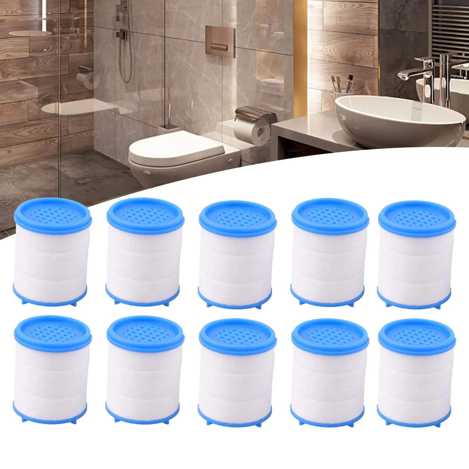 Shower Head Replacement PP Cotton Filter Cartridge Water Purification Bathroom Accessory Hand Held Bath Sprayer