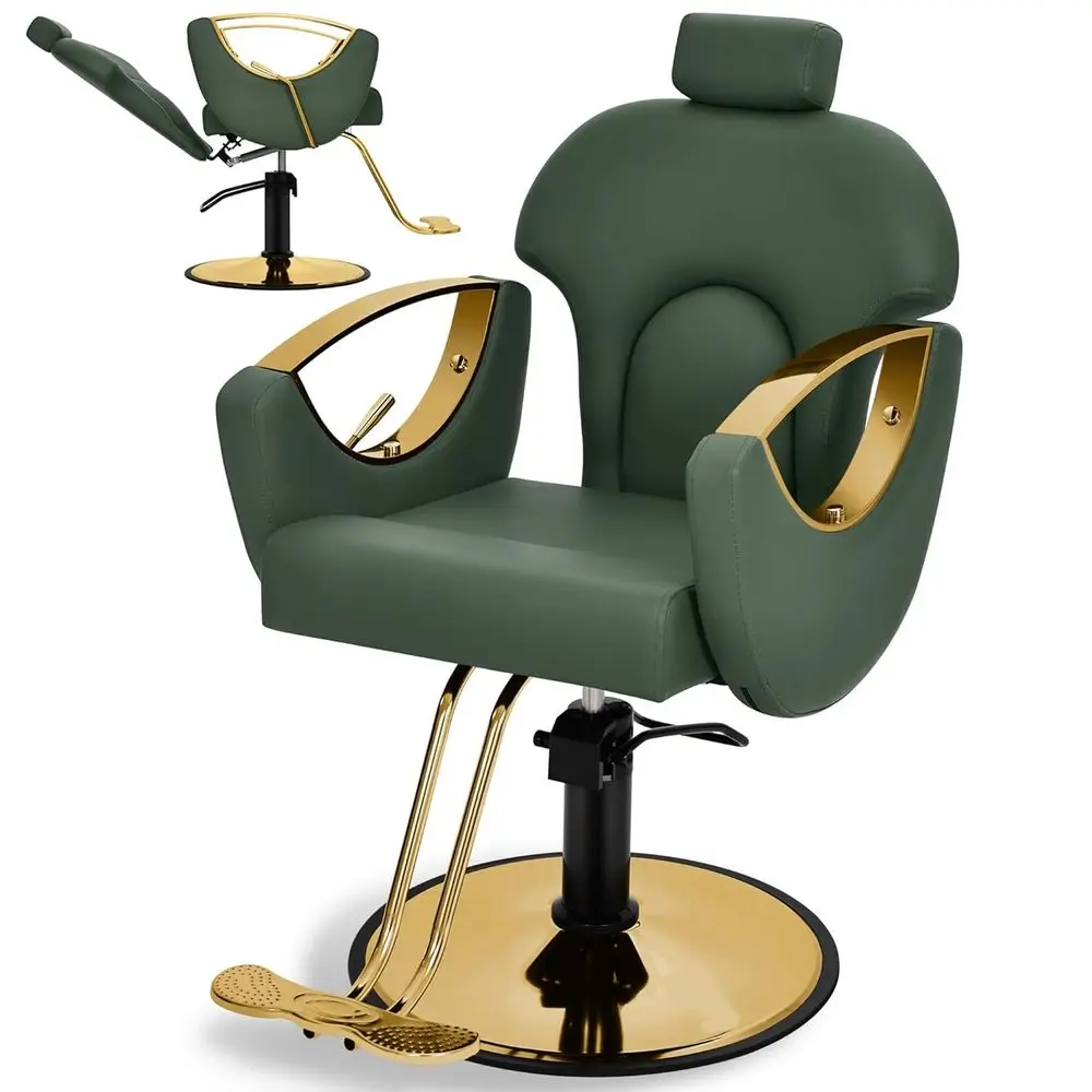 

Парикмахерское кресло для салона красоты, кресло для стилиста, парикмахерское кресло для домашней барбершопа, регулируемое кресло для укладки волос с гидравликой