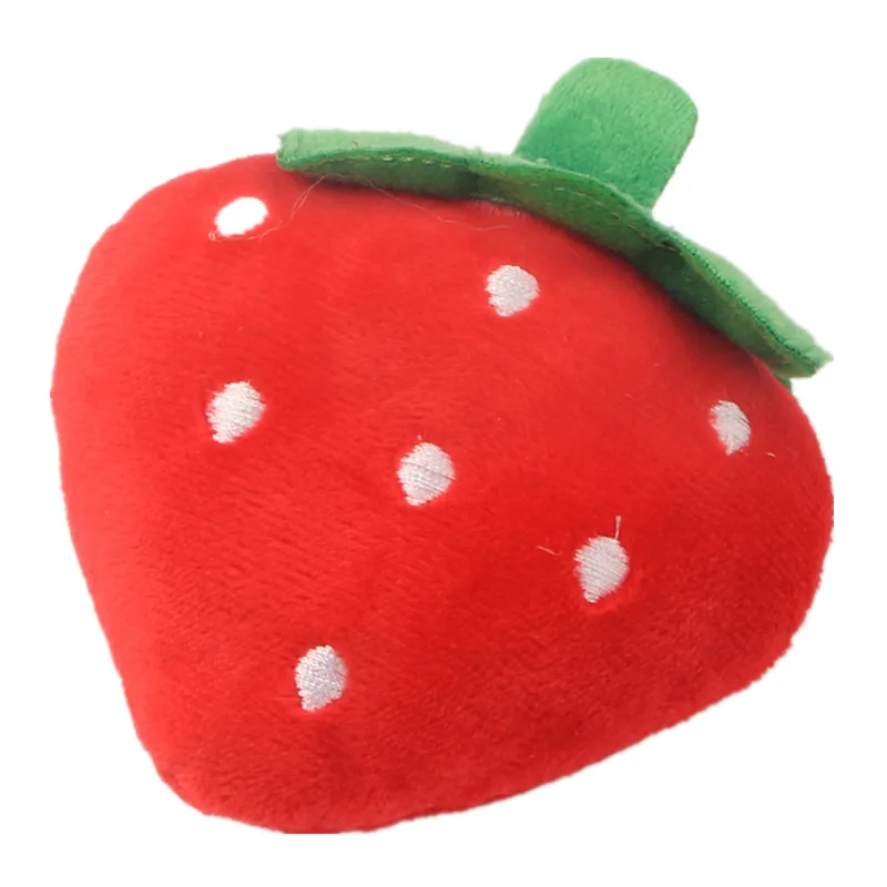 Pet Toys Plush Squeaky Toy Bite-Resistant Clean Dog Chew Puppy Training Toy Soft Banana Bone Vegetable Fruit Pet Supplies DC05