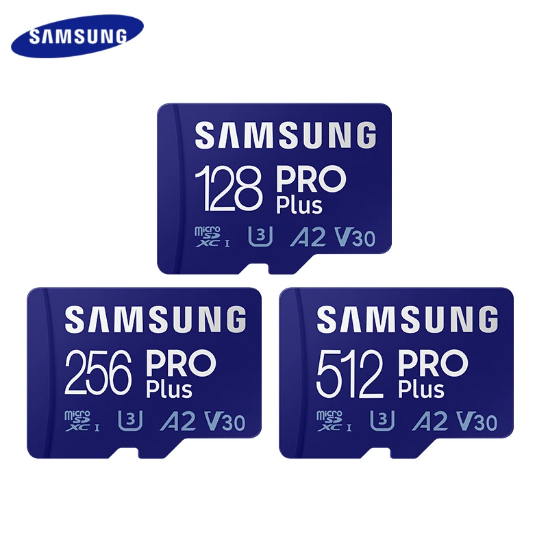 SAMSUNG Micro SD Card Pro Plus A2 U3 V30 Read up to 160MB/S with USB 3.0 Reader Flash Memory  Card 4K HD Video Card MicroSD