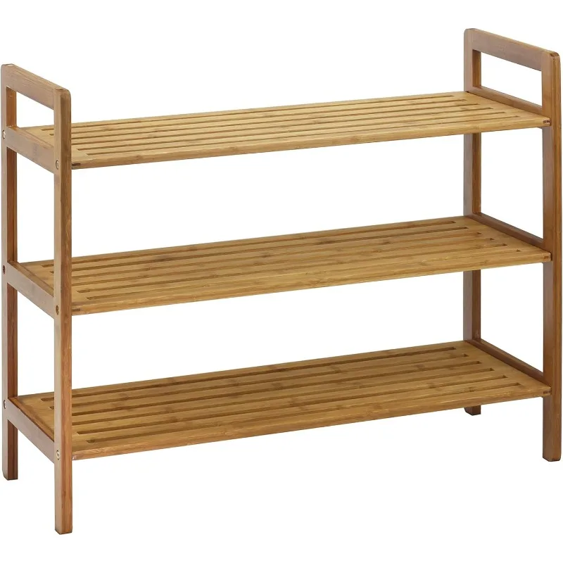 

Bamboo Shoe Rack, Natural storage and nice-looking utilitarian