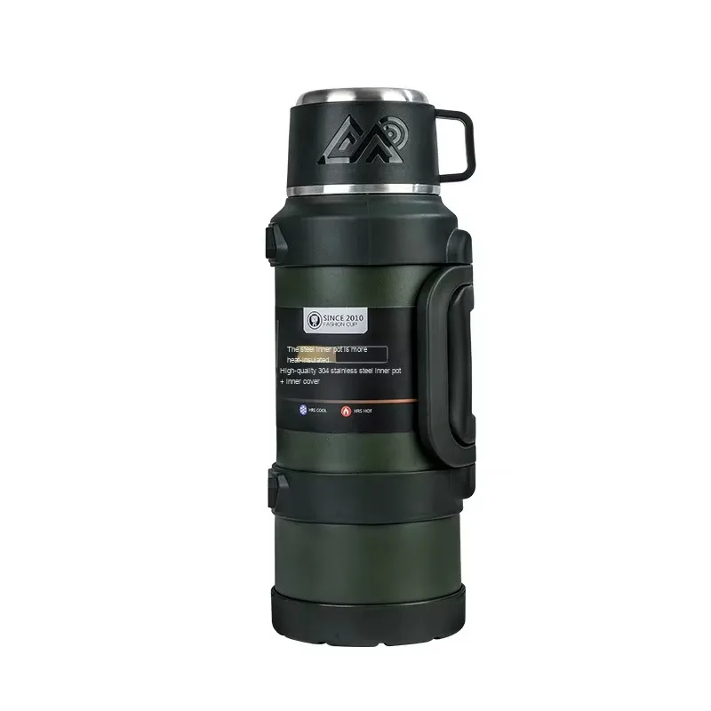 

316 stainless steel 2500 ml large capacity double insulation travel bottle car sports kettle