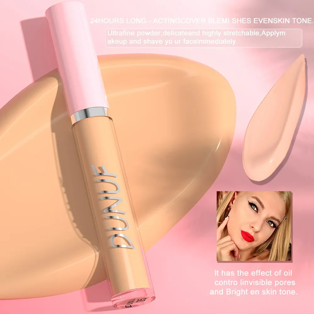 DUNUF 8 colores base líquida corrector contorno Stick mate duradero cubierta impermeable imperfecciones ojeras iluminar el tono de la piel