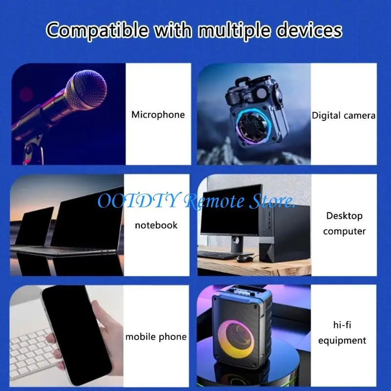  USB C Microphone Cable Type C to 3.5mm Cord for Easy Setups with Multiple Devices in Professional Music Application