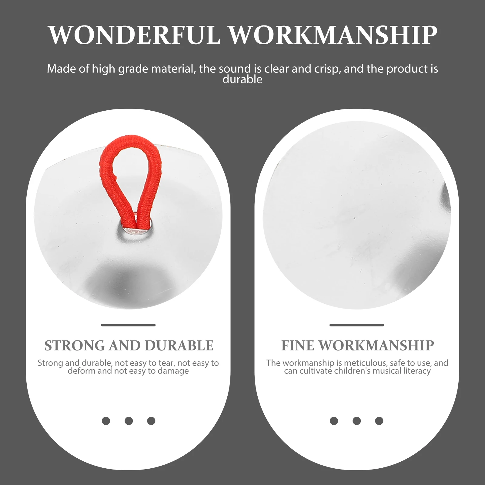 

Music Steel Finger Cymbal Cymbals Kids Thumb Hand Belly Dancing Silver Stainless Instruments