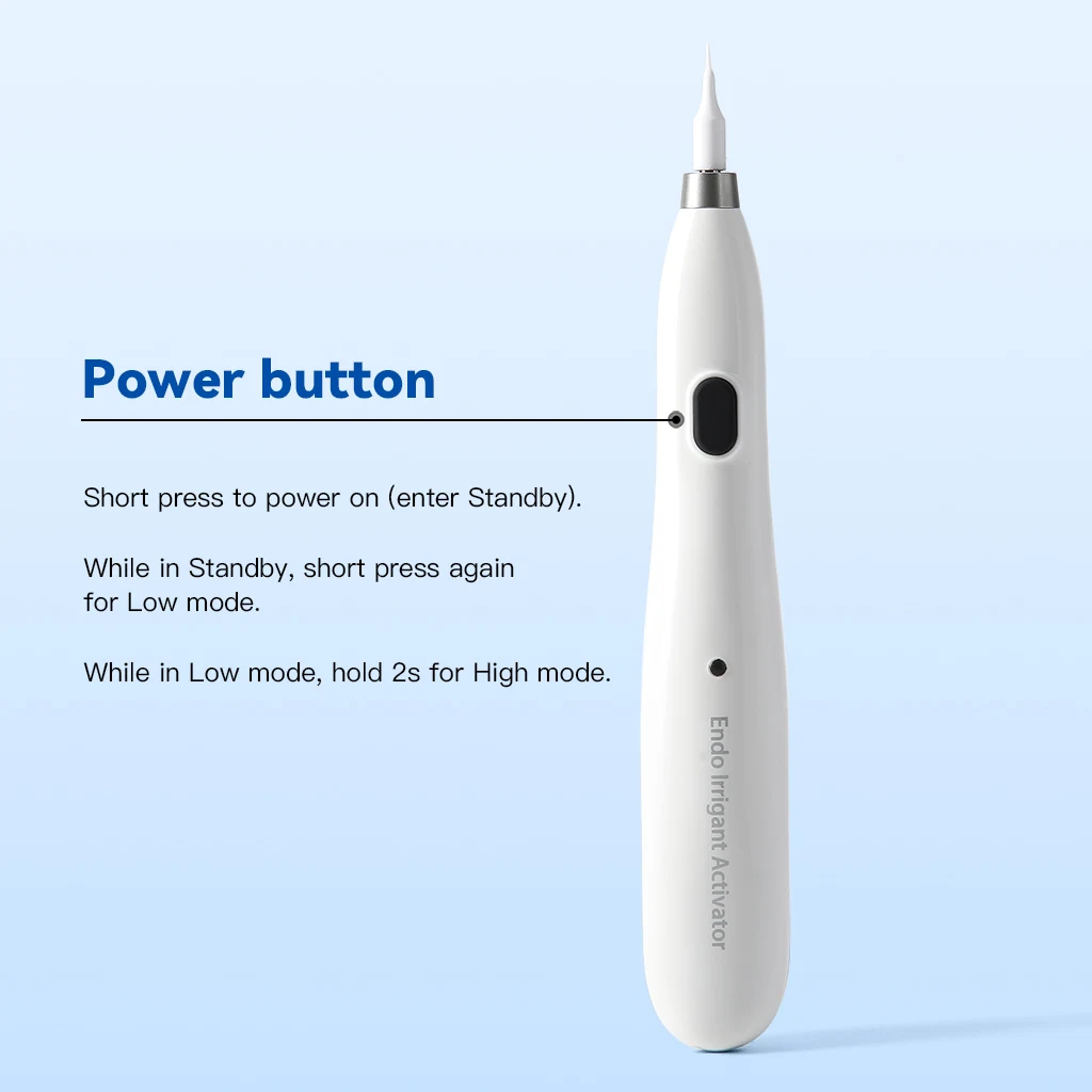 AZDENT Dental Ultraschall-Aktivator Endo Sonic Irrigator 2 Reinigungsmodi Endodontisches Ultra-Handstück Wurzelkanalbehandlung 20 Spitzen – Detail 3