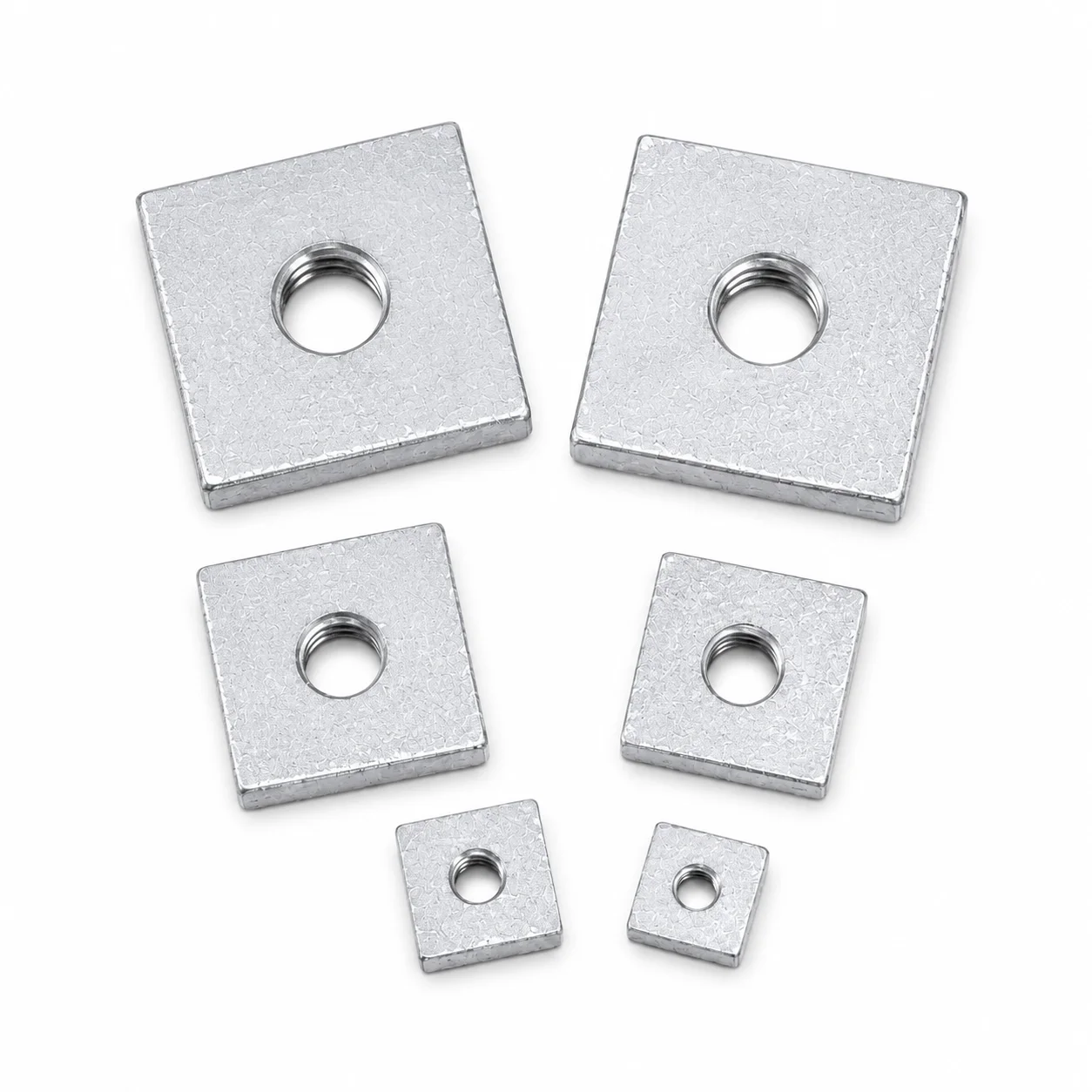 DIN562 Square Nuts M3 M4 M5 M6 M8 Zinc Plated Carbon Steel Thin Slider Blocks for Prusa MK3 T-Slot Aluminum Profile Accessories