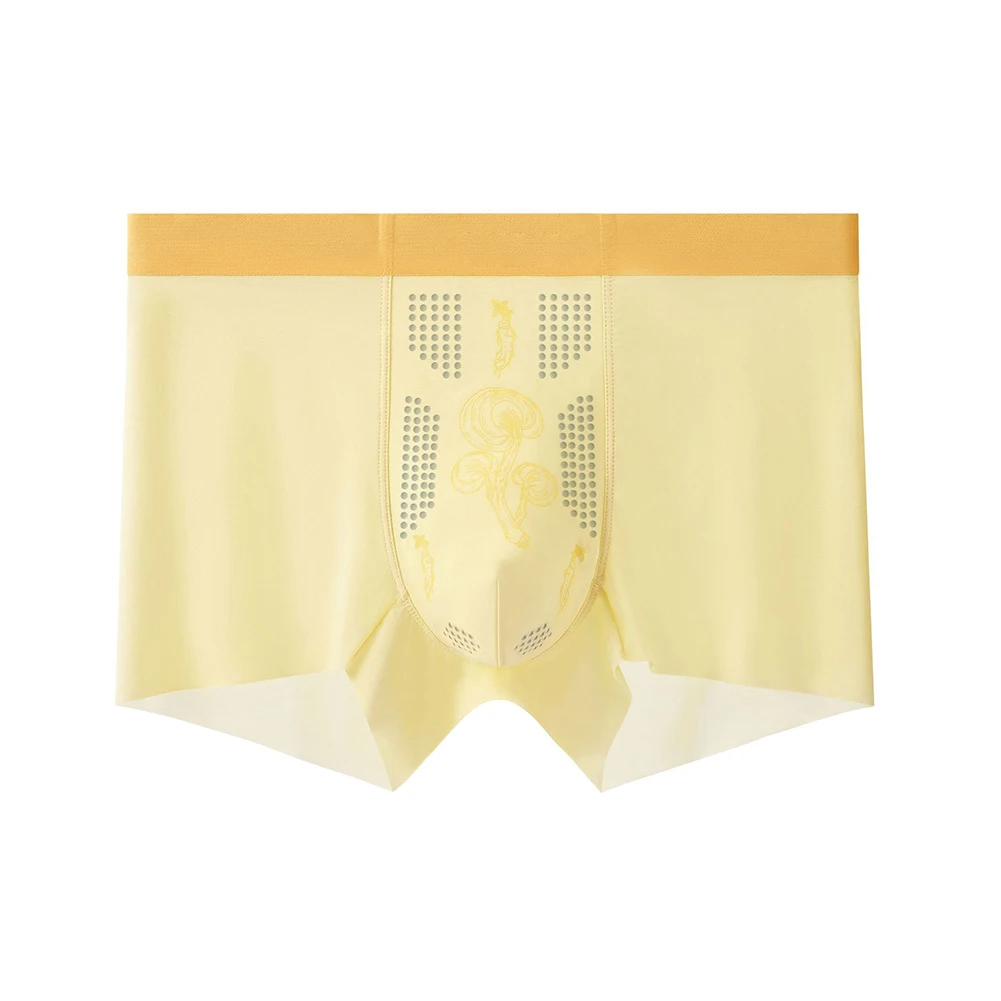 

Men Seamless Ultra-thin Hot Hot Lingerie Trunks Ice Silk Adult Underwear Costume Solid Bulge Pouch Boxer Shorts Men's Panties