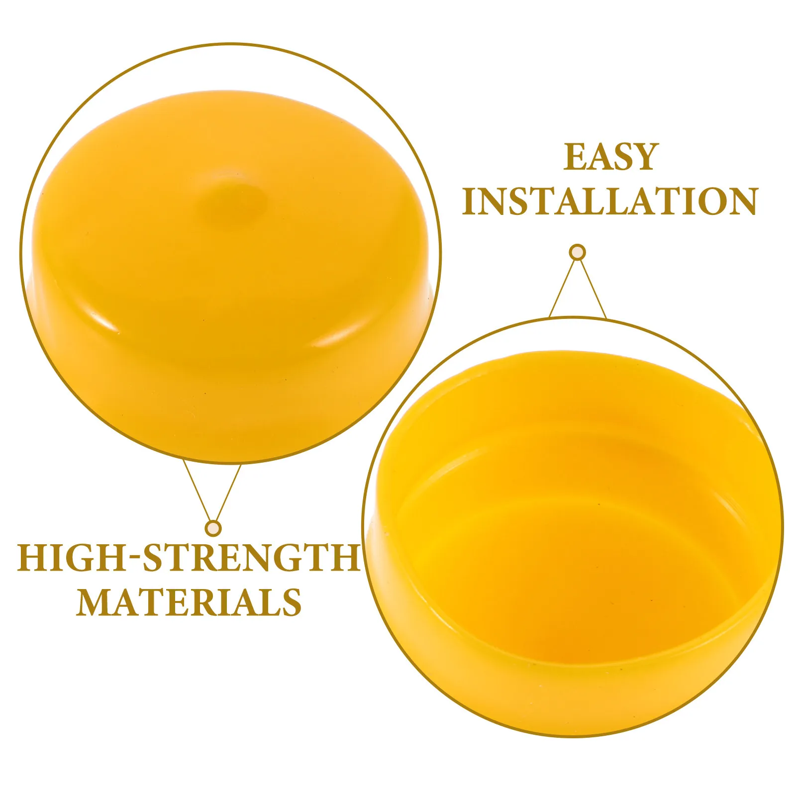10Pcs Plastic Axle Cap Replacement for Lawn Mower Bearing Cover High Strength Low Noise Easy Install Versatile Compatibility