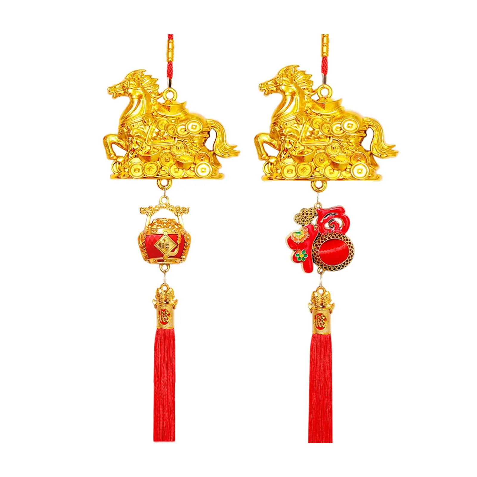 PVC Golden Horse Decorative Hanging Pendant for Chinese New Year Ceiling Decoration and Housewarming view 3