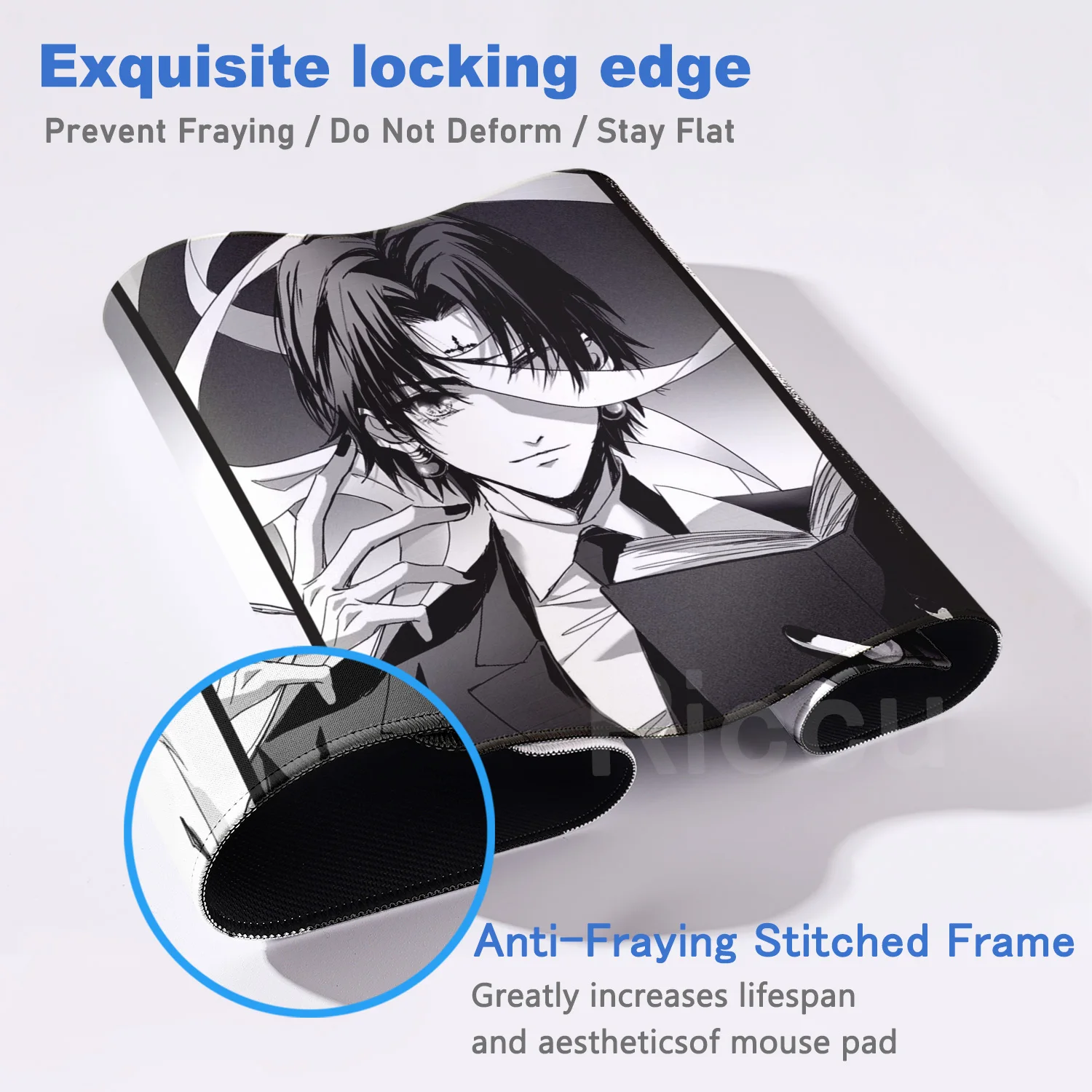 Tapis de souris XXL en caoutchouc naturel h-hunter x hunter, 800x400mm, tapis de souris de jeu, pour bureau, accessoires PC antidérapants