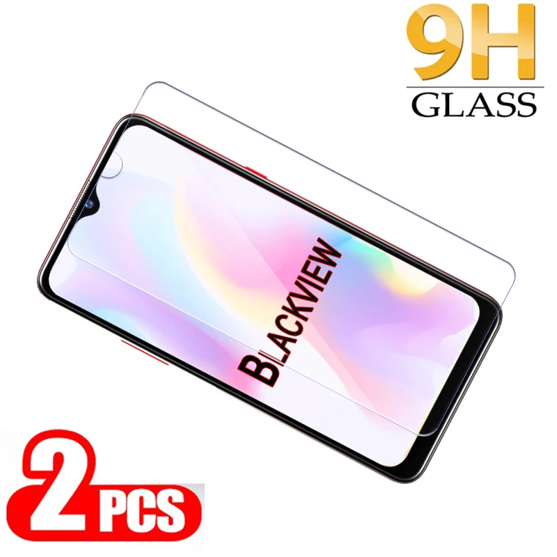 2-1Pcs Glass For Blackview A95 A55 A80s A90 A100 A80 A70 A60 Plus Pro Film Cover For Blackview A 100 95 90 80 80S 70 60 55 Glass