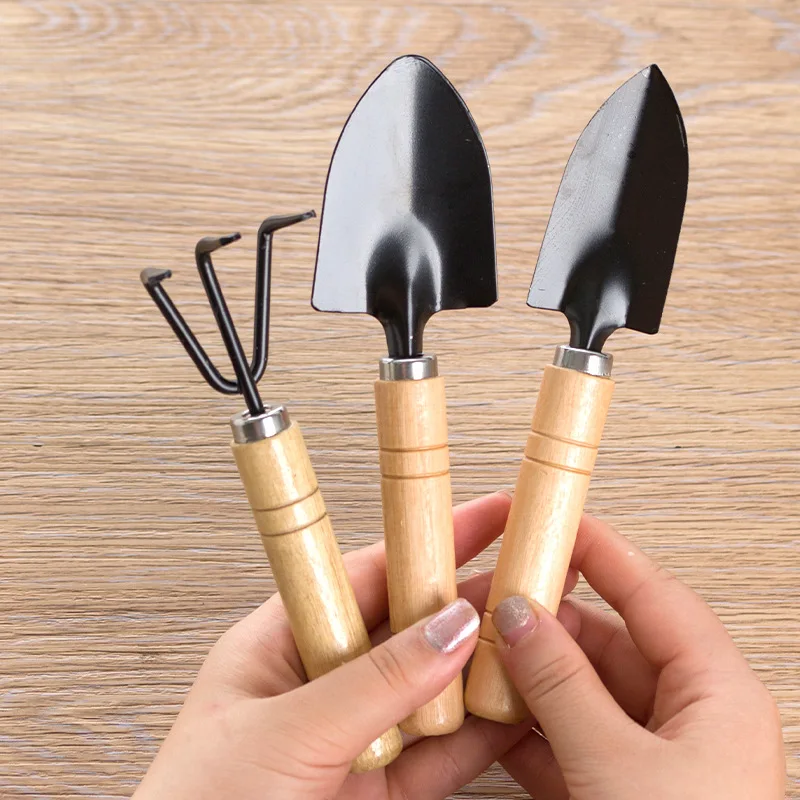 Hand Shovel for Gardening Trowel Garden Tool - 3Pcs Planting Tools Small Garden Rake Ergonomic Hand Tools Set