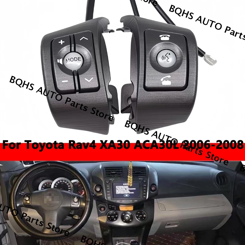 

OE 84247-42030 Premier Quality Steering Wheel Switches Buttons For Toyota Rav4 XA30 ACA30L 2006 2007 2008
