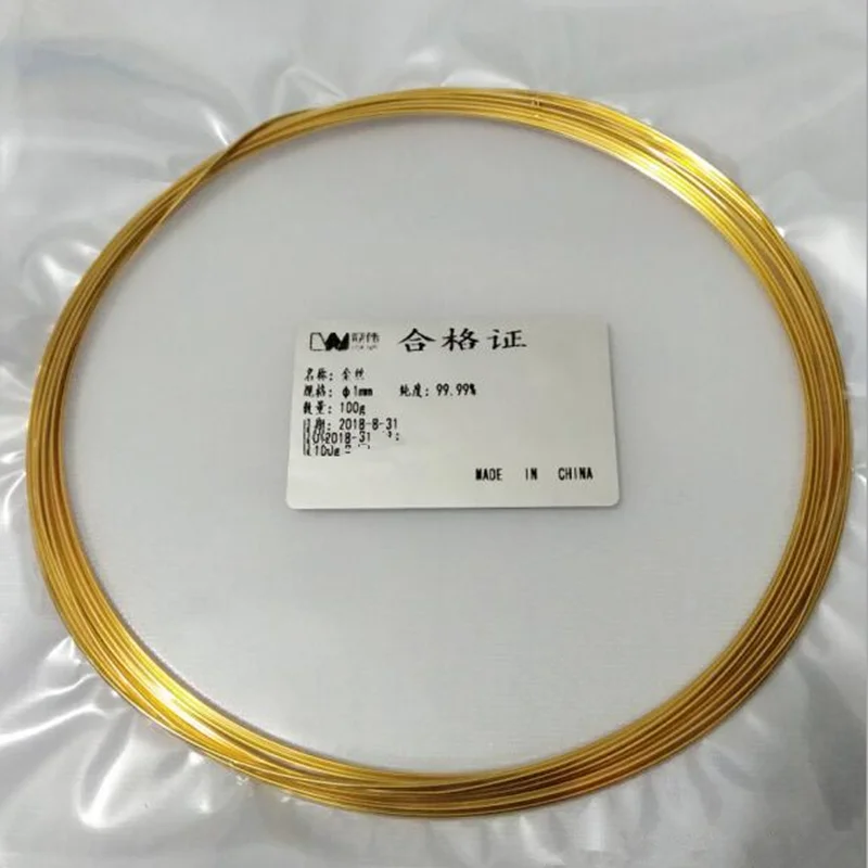 Old Gold-plated tungsten wire for experimental research, gold-plated tungsten wire, hand-made DIY decoration, 0.03mm-0.3mm spot