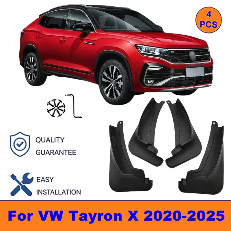 

4Pcs Mud Flaps For VW Tayron X 2020-2025 - Splash Guards Front&Rear Wheel Fender Mudguards Car Exterior Protection Accessories