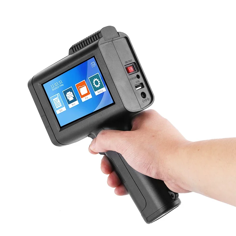 25.4mm Handheld Thermal Inkjet Printer Portable Inkjet Coder For Printing Date Serial Number Barcode On Metal Plastic