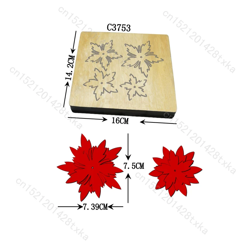 

New flower leaf Wooden die Scrapbooking Cutting Dies C3753