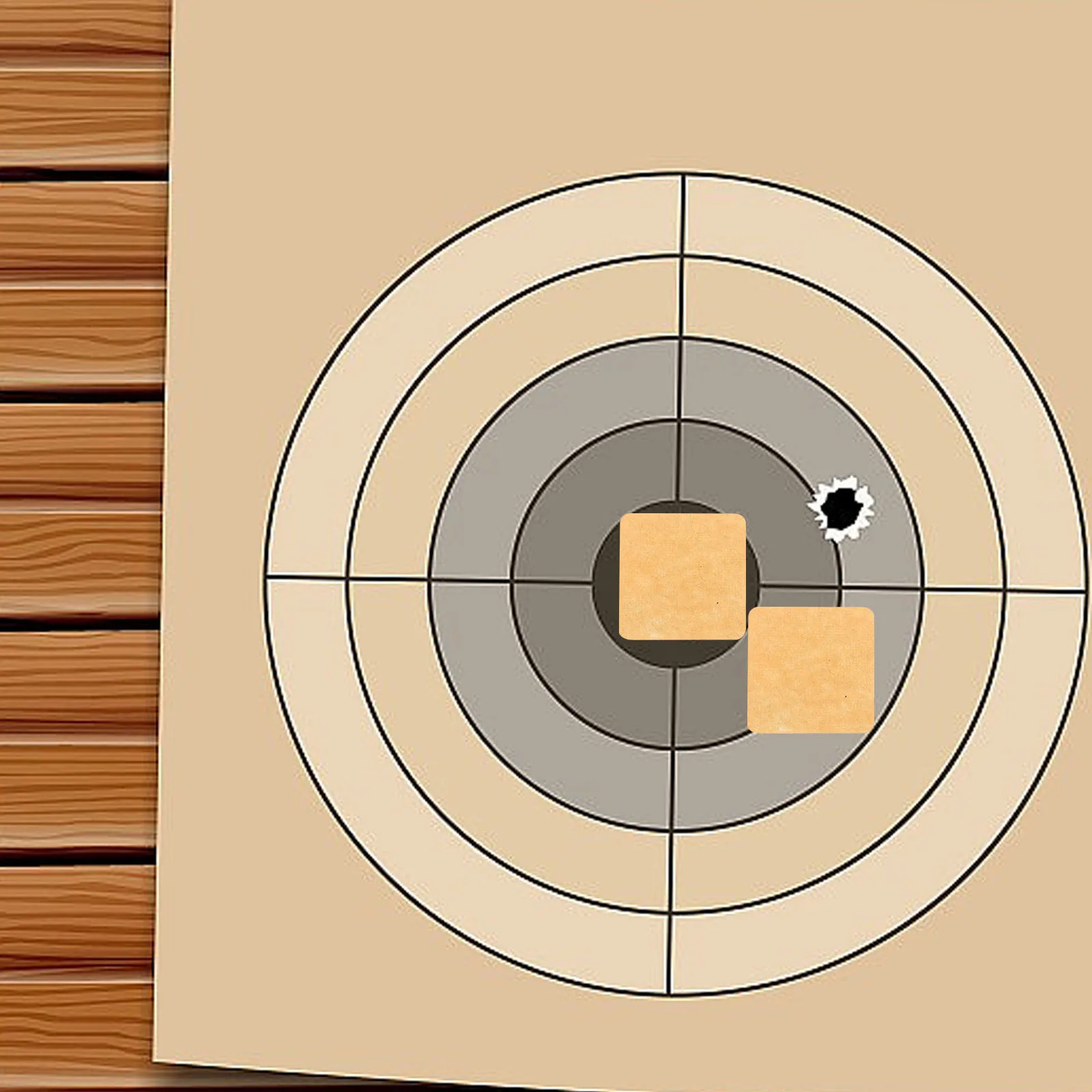 3 Rolls Target Board Stickers Removable Labels Easy Peel off Self-adhesive Repair