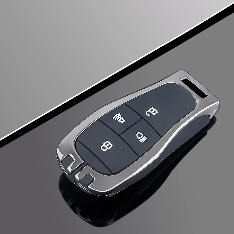 غطاء مفتاح فوب من سبائك الزنك الفاخر لـ BAIC BJ40/BJ60/X7/BJ80/EU7/Magic Cube/EU5/U7 - حافظة واقية معدنية شديدة التحمل