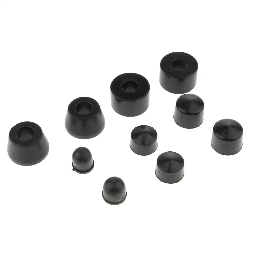 2x 10pcs Longboard Skateboard Bushings Conical & Cylinder with Cups Set