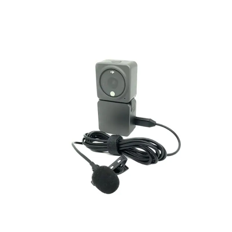 Lavaliermicrofoon voor DJI OSMO action 5 PRO/2/3/4 pocket 3 ruisonderdrukking Clip-on microfoon met Type-C actiecamera-accessoires