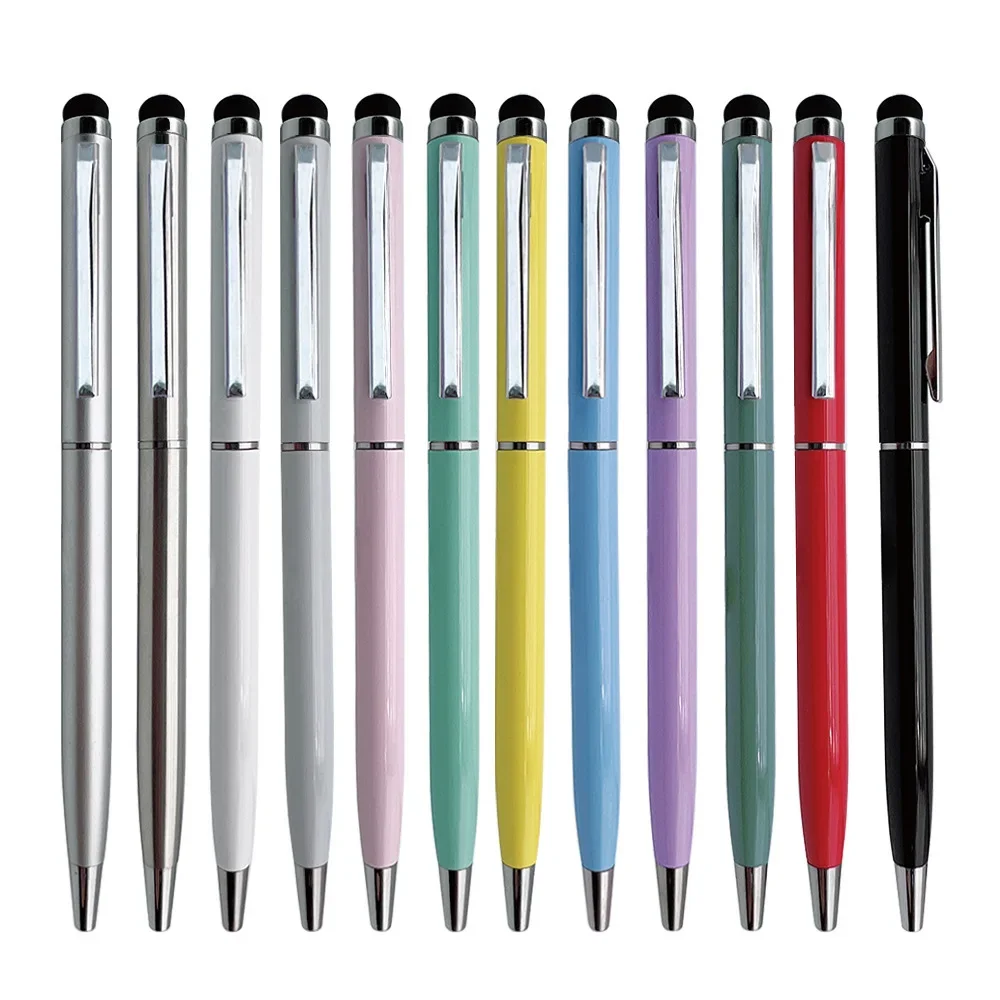100PCS Pen Sea Spot Handwriting Pen Twisting Capacitor High Tech Touch Screen Ballpoint Pen Manufacturing Capable of Laser Engra