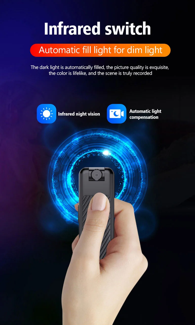 Sports Camera Video Recording HD Camcorder Infrared Night Vision Noise Reduction Meeting Minutes Learning Record Anti Shake PB10