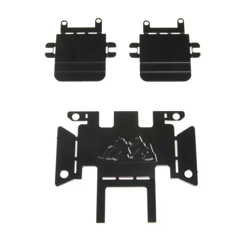 Protector de eje de armadura de chasis de acero inoxidable, juego de placa de deslizamiento para TRX4M piezas 1/18 RC Crawler Car, piezas de actualización, 3 TRX4-M