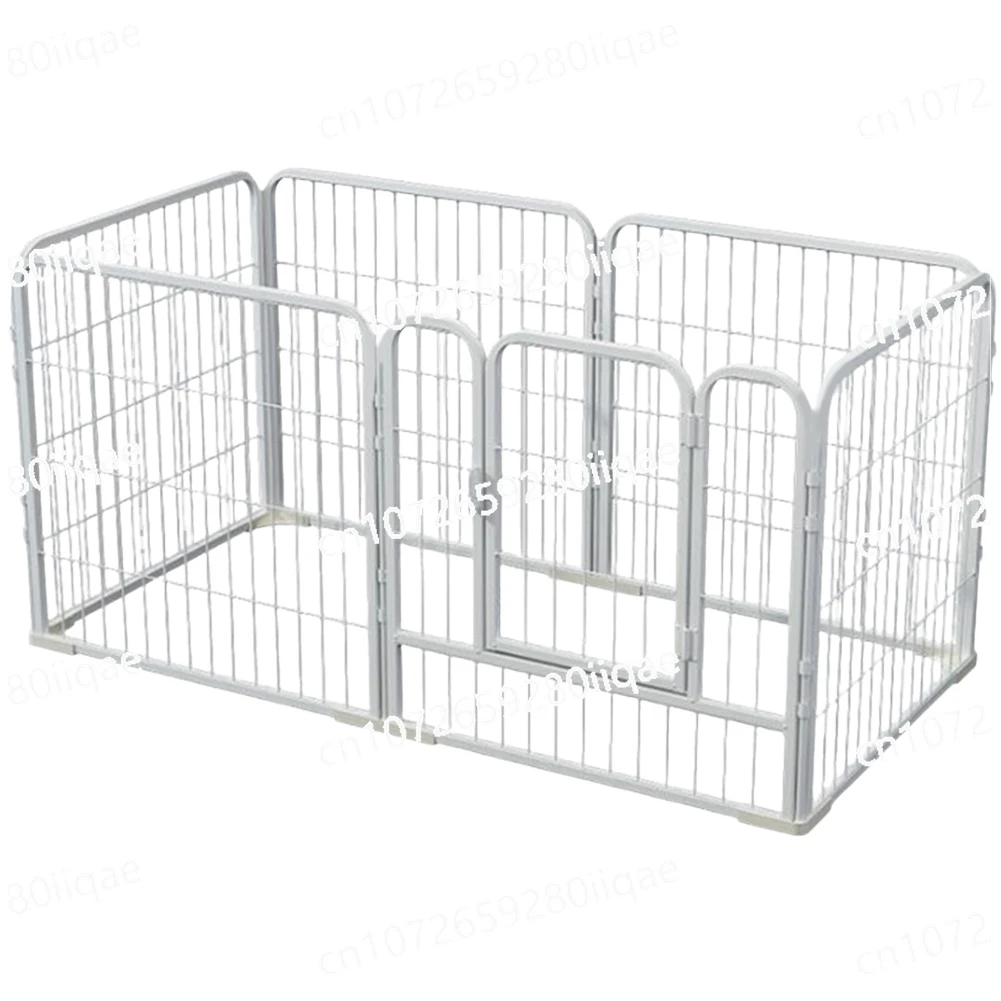 

6-панельный манеж для домашних животных с дверцей, складная съемная игровая ручка, сверхмощный забор для упражнений для собак, кошек, кроликов, упражнений для домашних животных