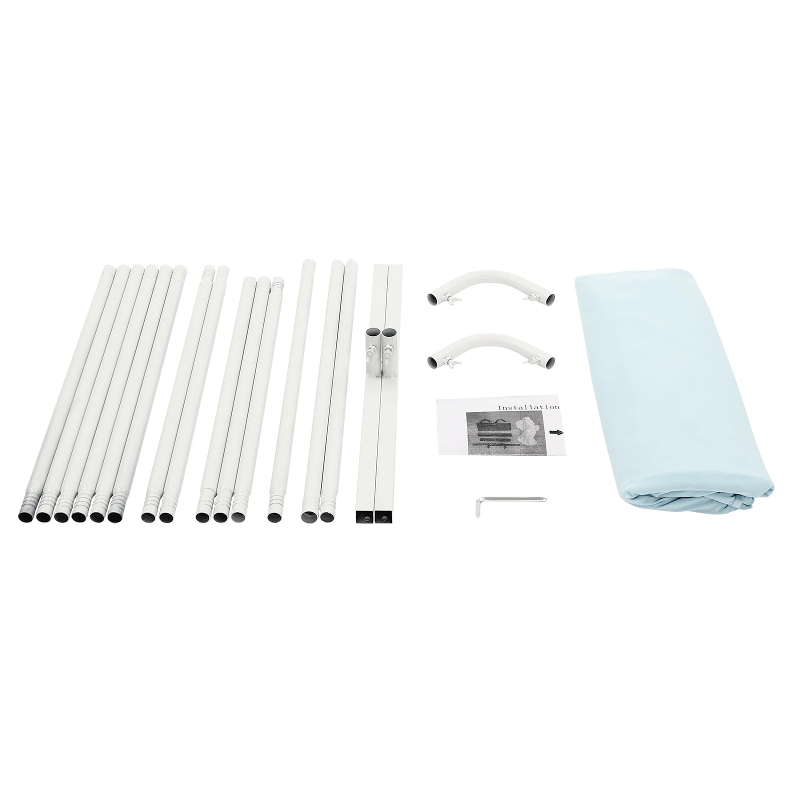 1.5 * 2m White Wedding Pole Bracket With Pull Rod Wedding Backdrop Stand