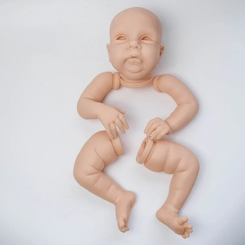 

20inch Unpainted Reborn Doll Kit Miley Unfinished Doll Parts with Body and Eyes Soft Touch Fresh Color Doll Kits Drop Shipping