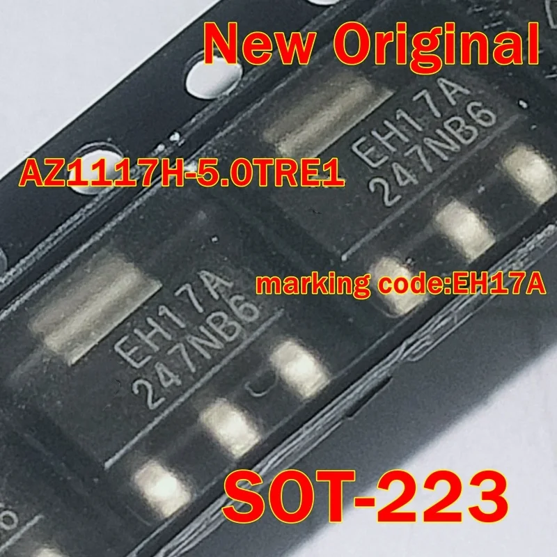 

5pcs to 500pcs AZ1117H-5.0TRE1 SOT-223 marking code:EH17A New Original 1A LOW DROPOUT LINEAR REGULATOR