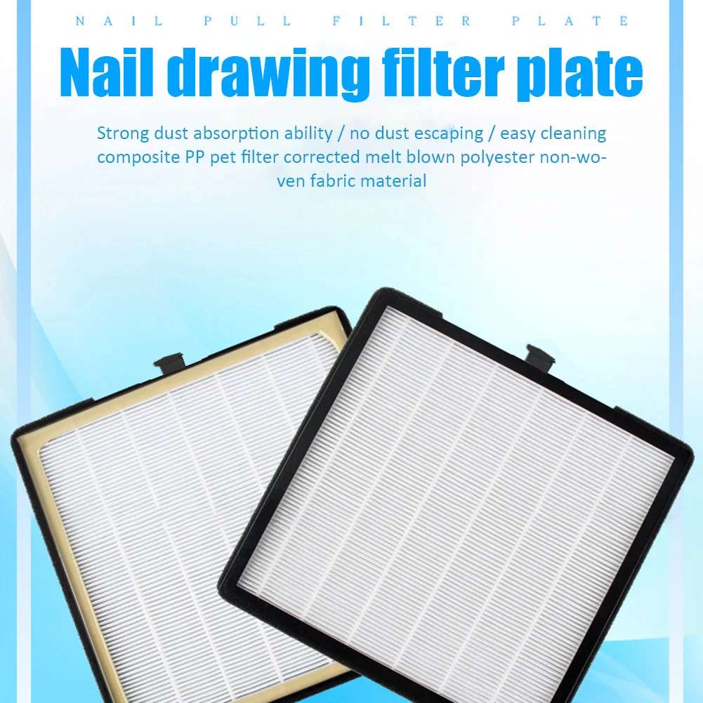 Filtro colector de polvo para uñas, accesorio para máquina de manicura, placa de perforación, pantalla de succión