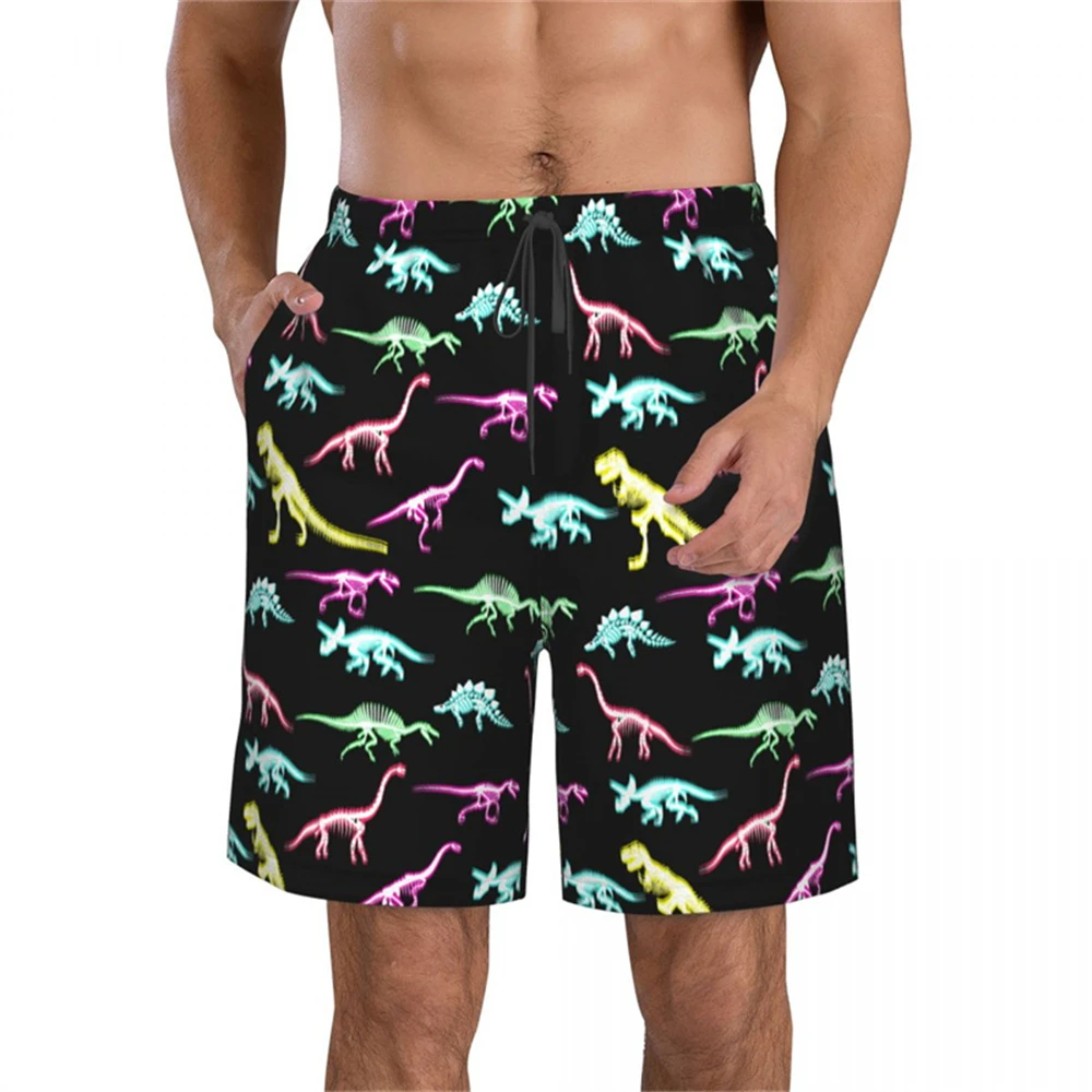 Funny Shorts Men Summer Shorts Man Elastic Waist Men's Pants 3D Animal Print Beach Breathable Board Shorts Harajuku Swim Trunks