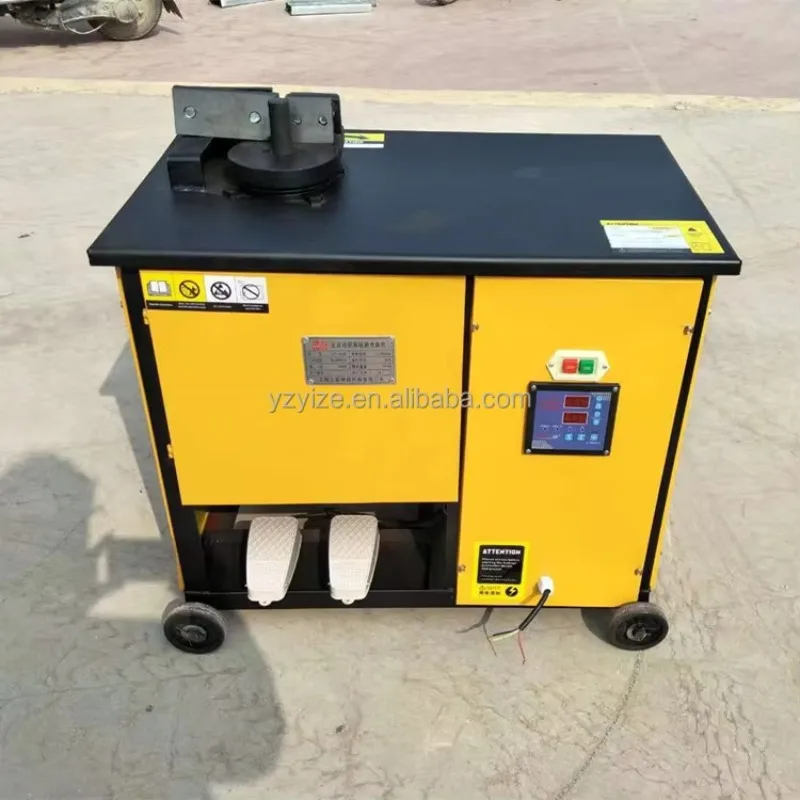 آلة ثني القضبان المستديرة الفولاذية الصغيرة التي تعمل يدويًا، آلة ثني حديد التسليح المموجة من الفولاذ المعدني المحمول #2