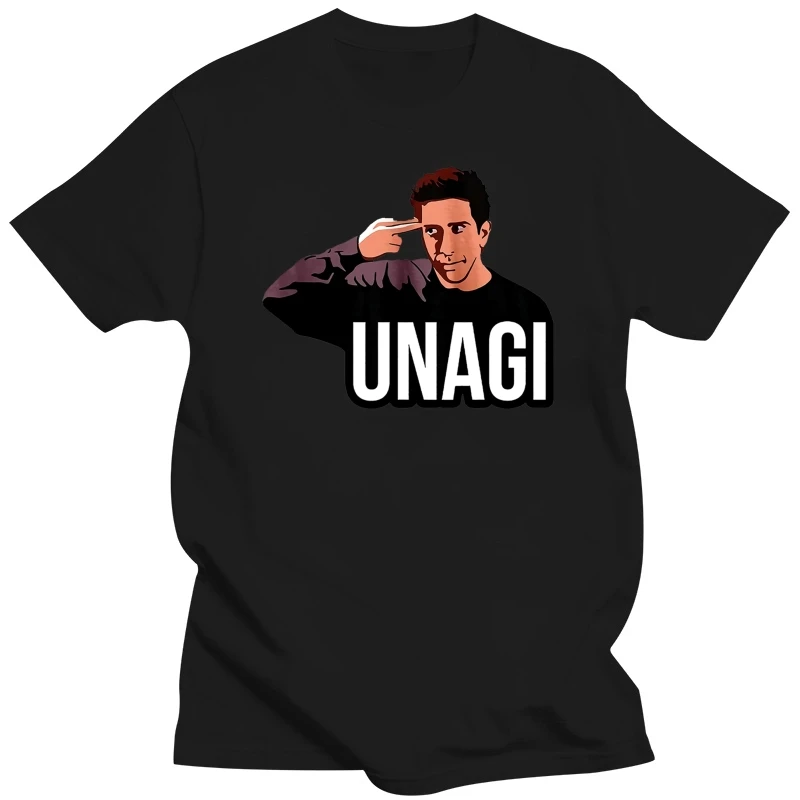 Unagi Freunde TV Show Graphic Tee Ross Hemd Unisex Gr??en Nette T-shirt TV Serie Printing Casual T Shirt Men'S Tees