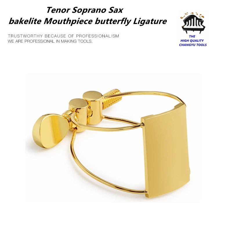 Tenor Soprano Saxophone bakelite Mouthpiece butterfly Ligature Saxophone accessories Saxophone Ligature saxophone Parts