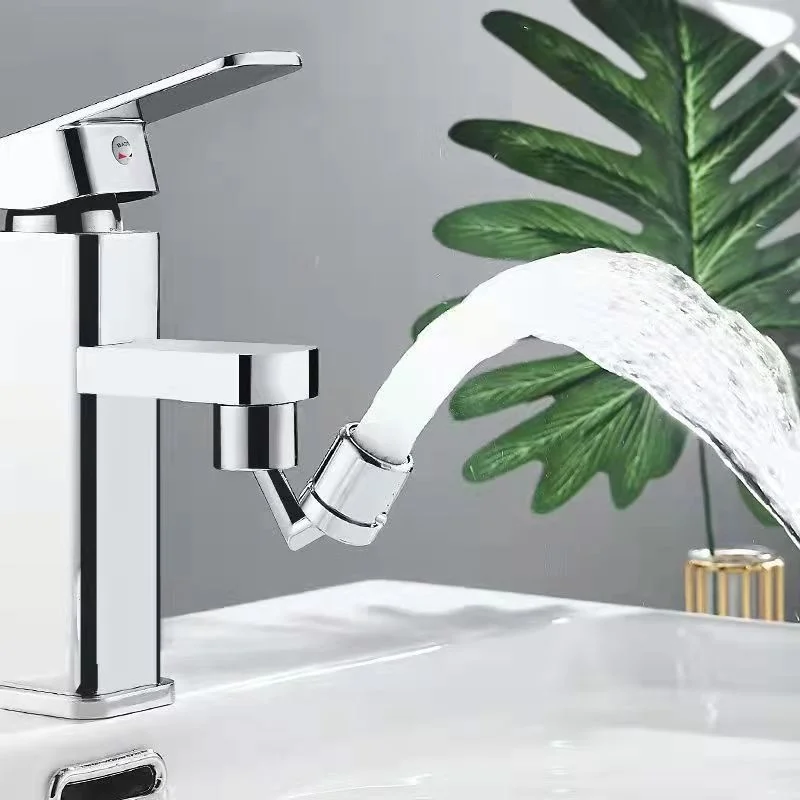 Metal 720° Rotatable Universal Splash Filter Faucet Sprayer Head Kitchen Bathroom Tap Extender Adapter Foam Nozzle Brass Alloy