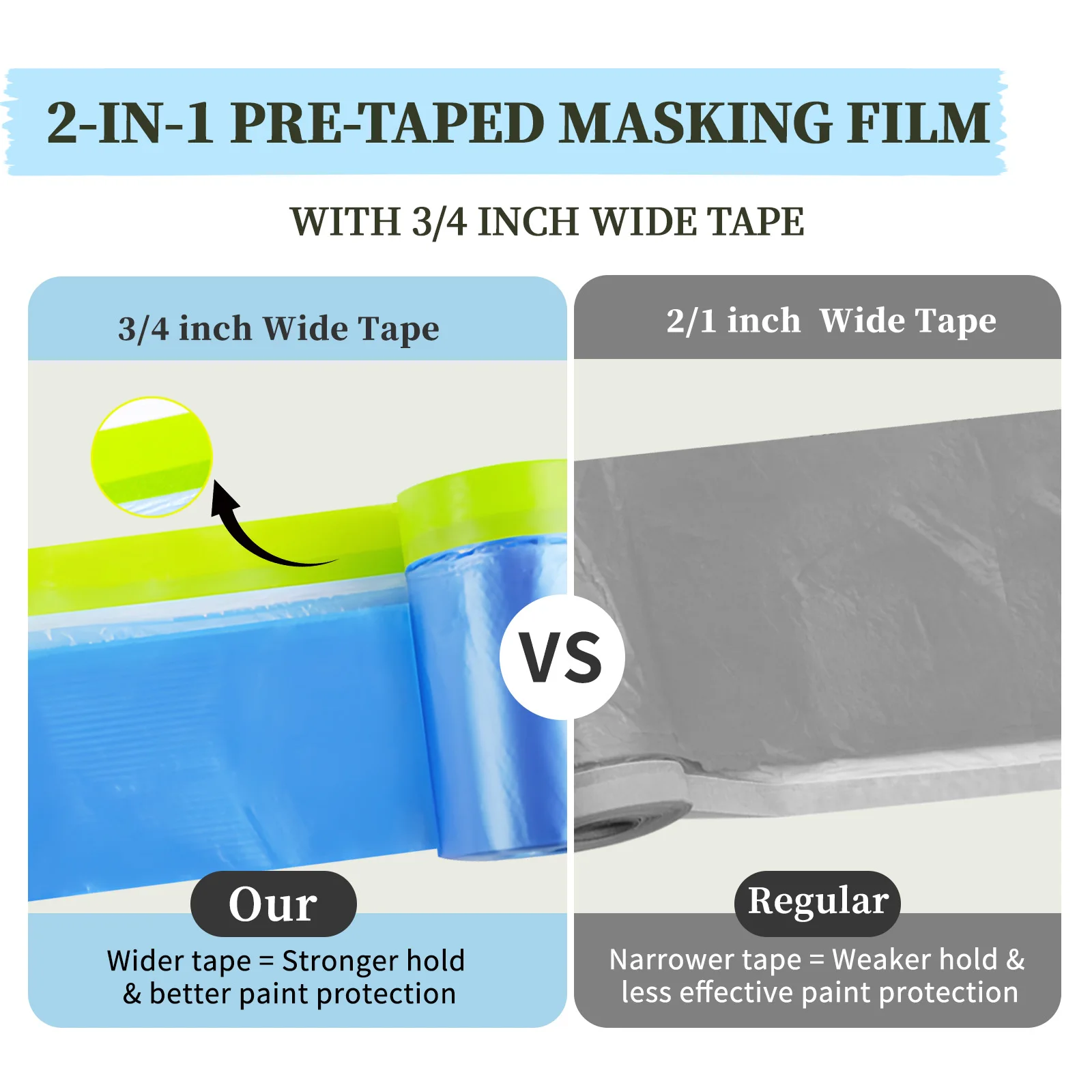Pre-Taped Masking Film for Painting - 22