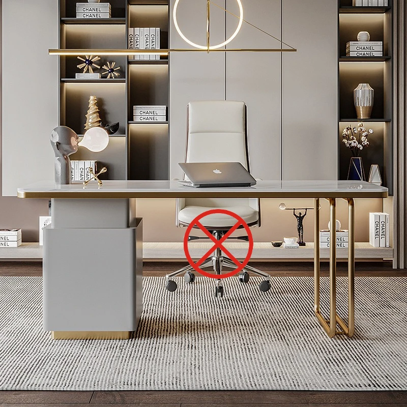 Sleek Durable Office Desks Interior Ornaments Deisgn Fashionable Office Desks Artist Modern Furniture Mesa De Trabalho YS40CC