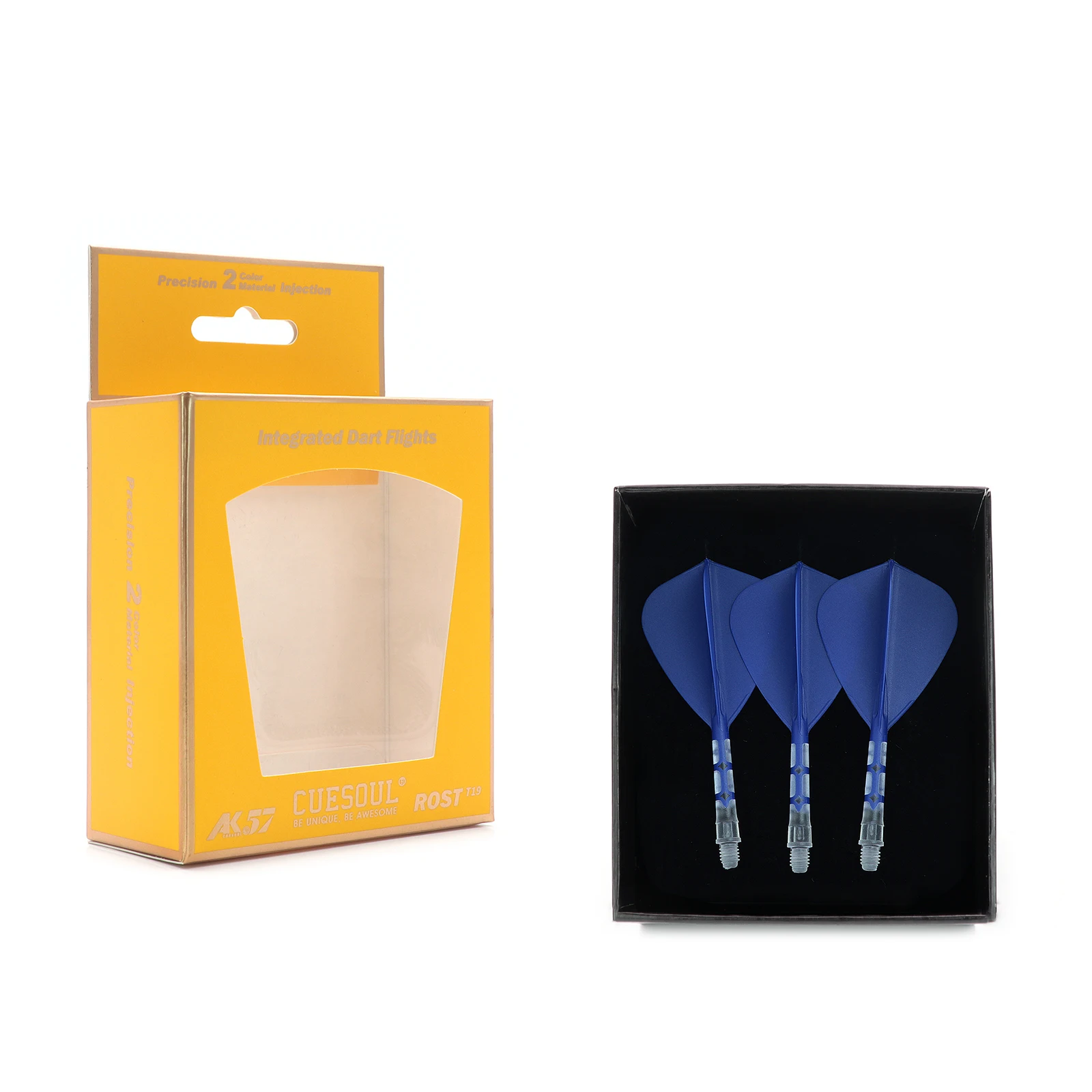 

CUESOUL ROST T19 Integrated Dart Shaft and Flight Kite Shape-Dark Blue