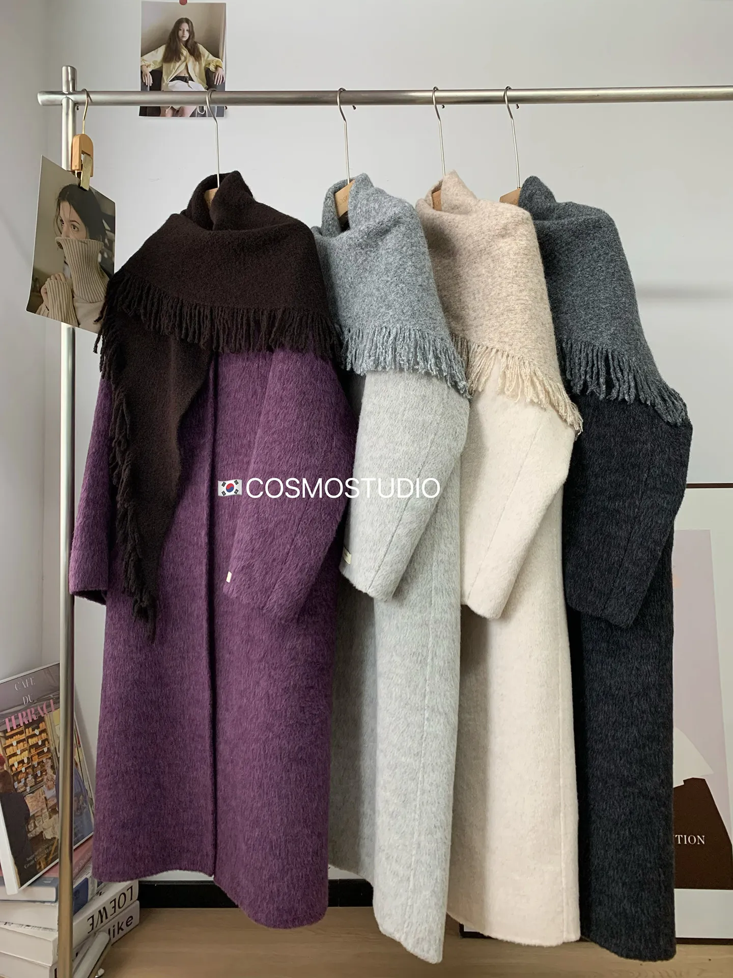 

Европейский шаль, шарф, Suli, фланелевое двустороннее кашемировое шерстяное пальто из альпаки, куртка для женщин, зимнее длинное пальто среднего размера, большой размер