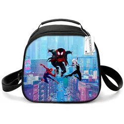 Borsa da pranzo isolata cartone animato supereroe Spiderman personalizzato per le donne borsa termica termica portatile Bento Box viaggi in campeggio all'aperto