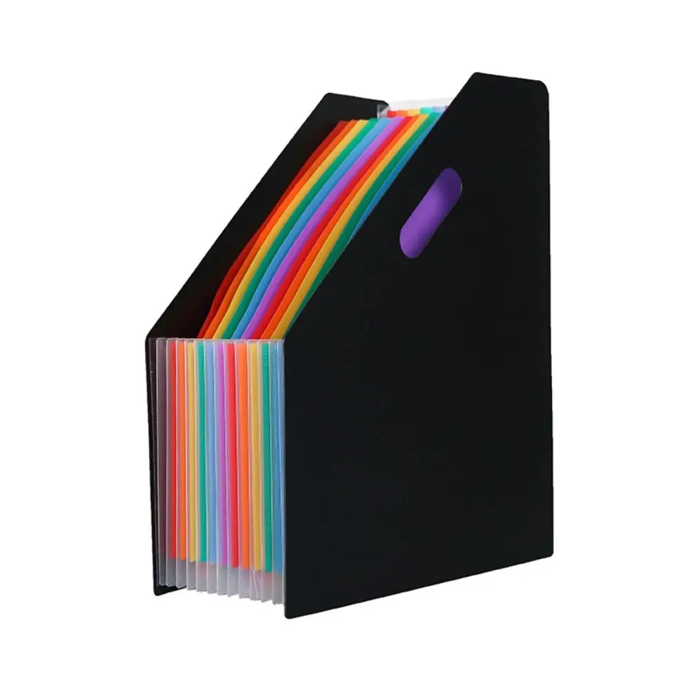 New Plastic Expanding File Folder Multilayer A4 Test Paper Organizer School Office Stationery Slanted Vertical Organ Bag